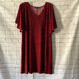 Brown and Black sheath dress